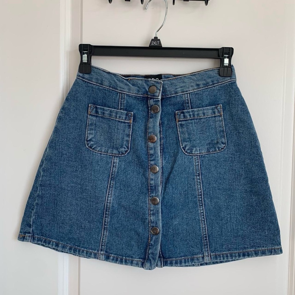 BDG Button Jean Skirt - XS